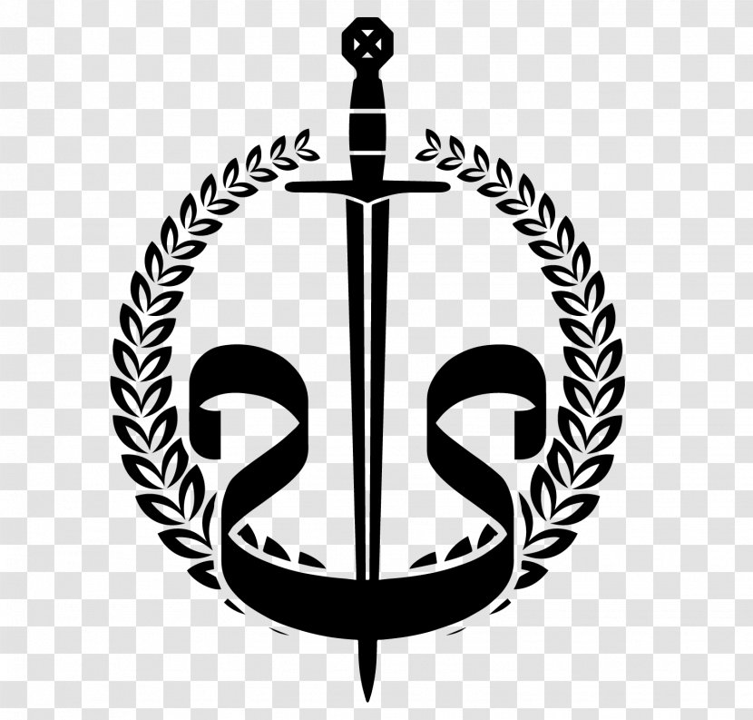 Laurel Wreath Knight Clip Art - Knightly Sword Transparent PNG