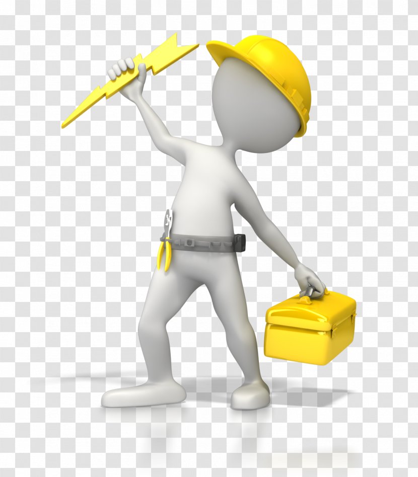 Electricity Animation Electrician Electrical Contractor Clip Art - Yellow Transparent PNG
