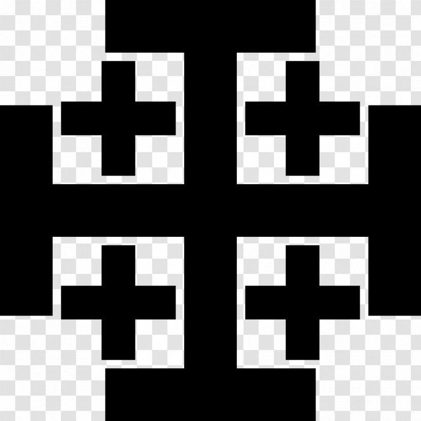 Jerusalem Cross Drawing Crucifix Clip Art - Symbol Transparent PNG