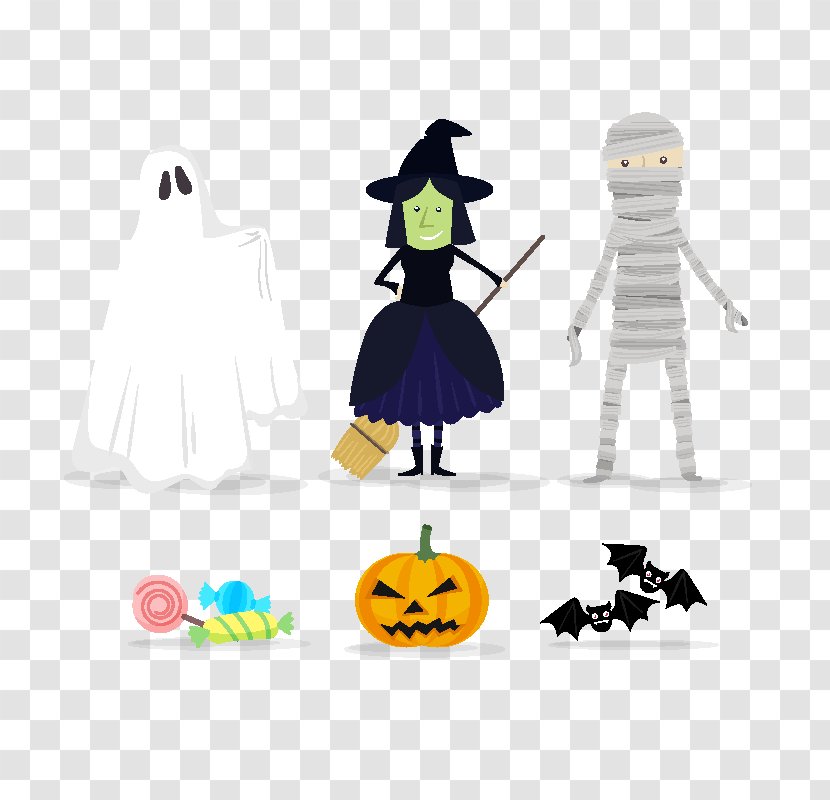 Halloween Party Holiday Clip Art - Cartoon Transparent PNG