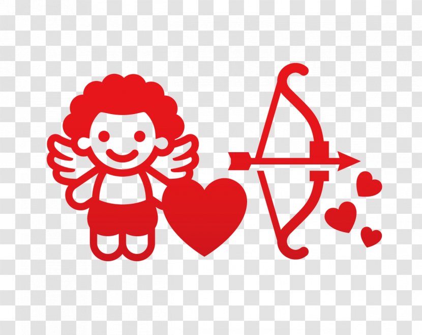 Cupid Arrow Heart Valentines Day - Cartoon Transparent PNG