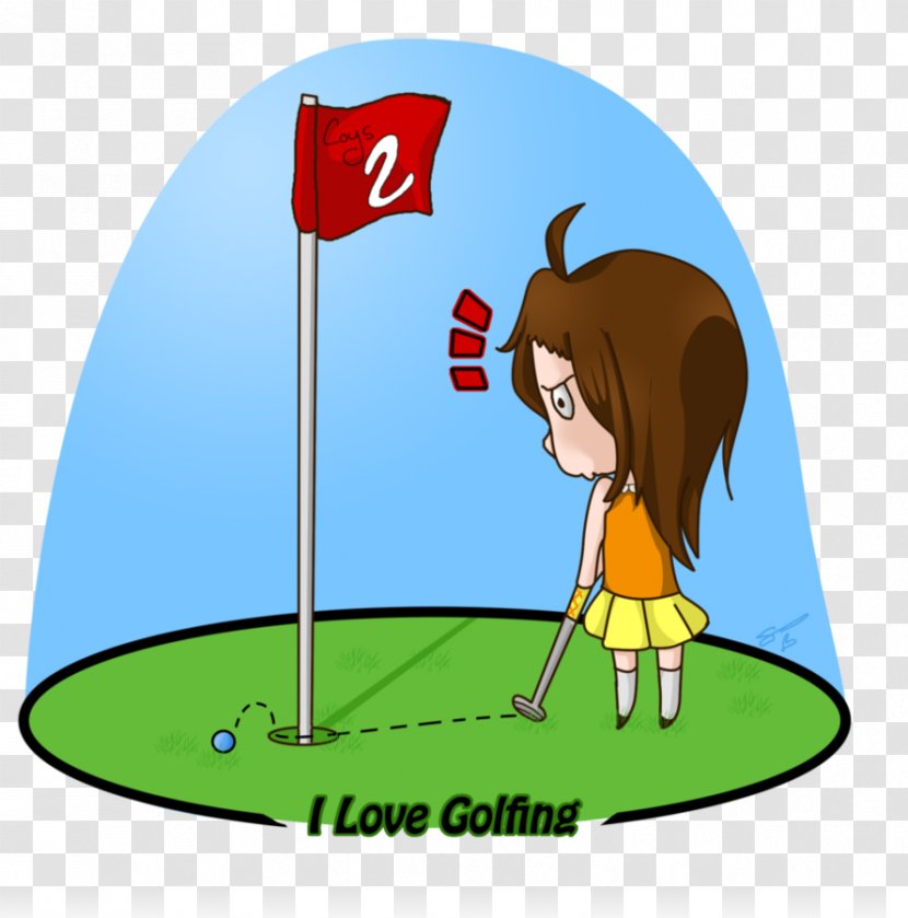 Vertebrate Character Recreation Clip Art - Grass - Golfing Transparent PNG