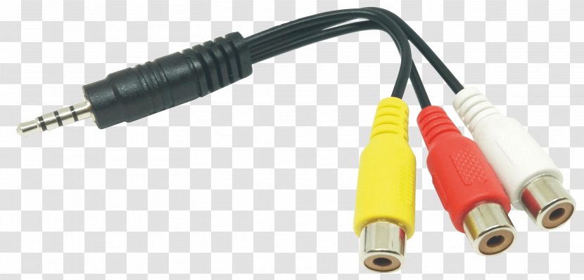 Coaxial Cable Graphics Cards & Video Adapters Electronics RCA Connector - Adapter - Television Interface Adaptor Transparent PNG