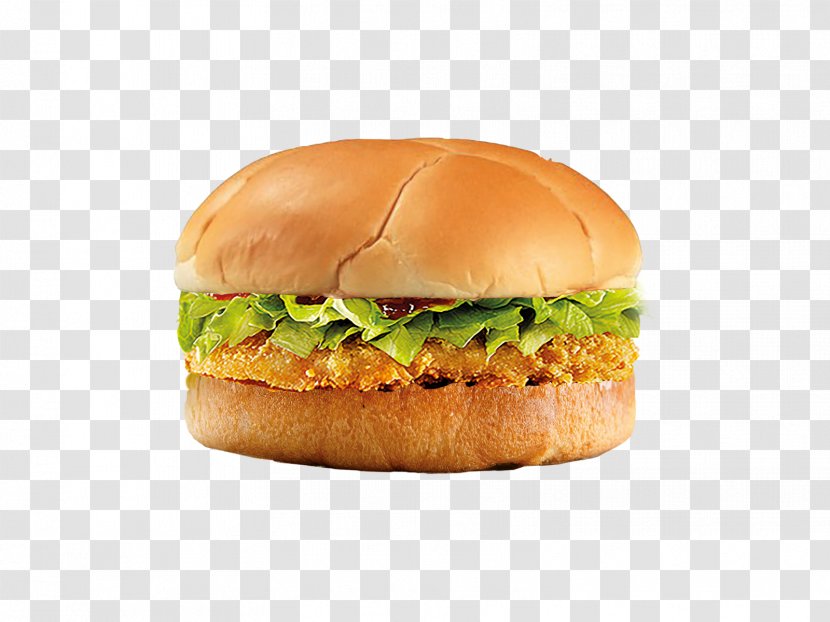 Hamburger Cheeseburger Fast Food Veggie Burger Breakfast Sandwich - Salmon Transparent PNG