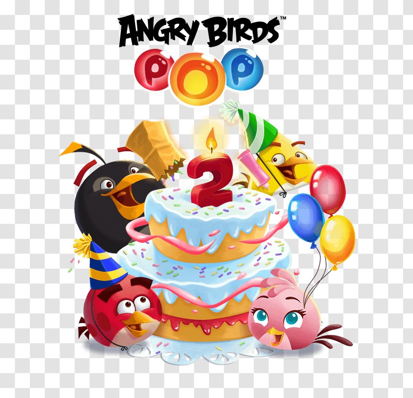 Birthday Cake Angry Birds Seasons Friends POP! Space - Decorating Transparent PNG