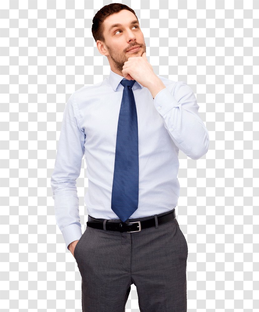 The Thinker Thought - Blue - Thinking Man Transparent PNG