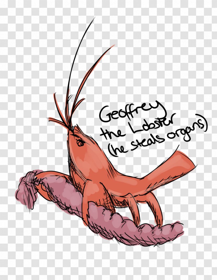 Decapods Vertebrate Clip Art Illustration Character - Fiction - Lobster Alive Transparent PNG
