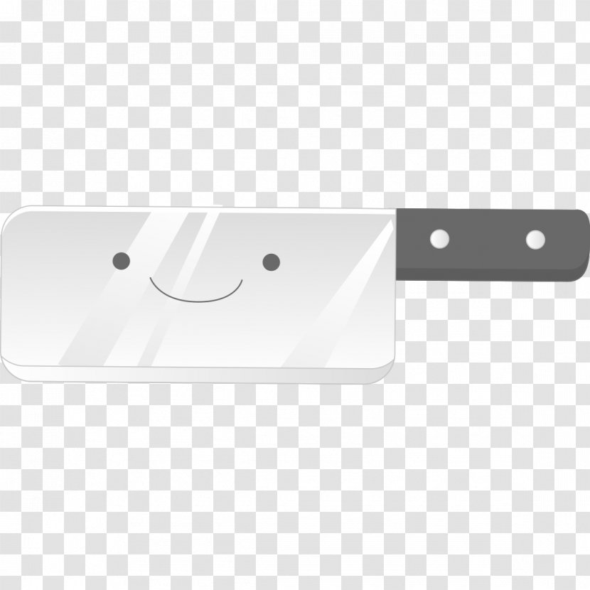 Line Angle Point White - Black And - Smiling Knife Pattern Transparent PNG