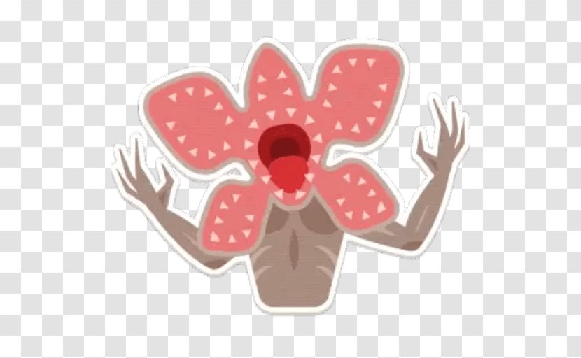 Demogorgon Eleven Sticker Wall Decal Google Allo - Telegram - Stranger Things Transparent PNG