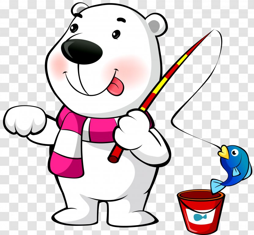 Polar Bear Cartoon Transparent PNG