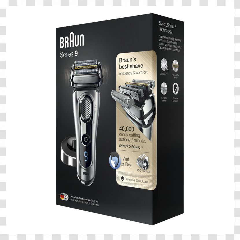 Electric Razors & Hair Trimmers Braun Series 9 9295cc Shaving - Microphone - Razor Transparent PNG