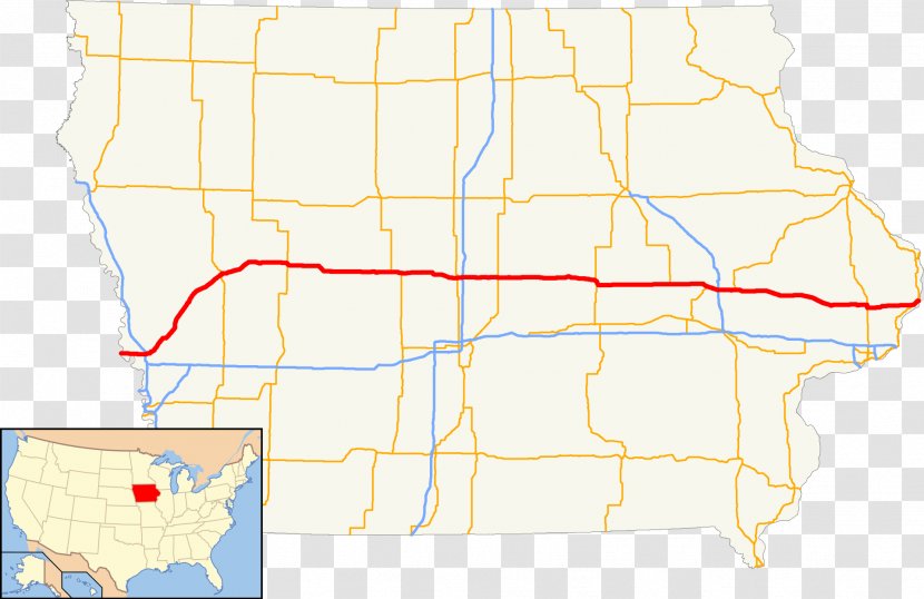 U.S. Route 30 In Iowa US Numbered Highways Marshalltown - Road Transparent PNG