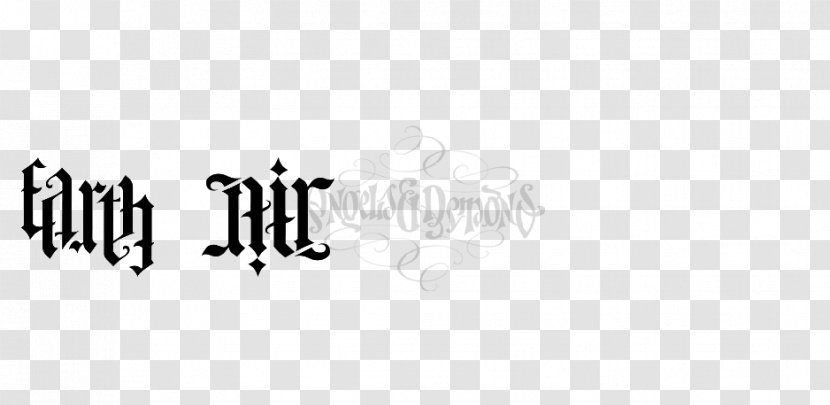 Logo Earth Brand Line Font - Black And White - Angels Demons Transparent PNG