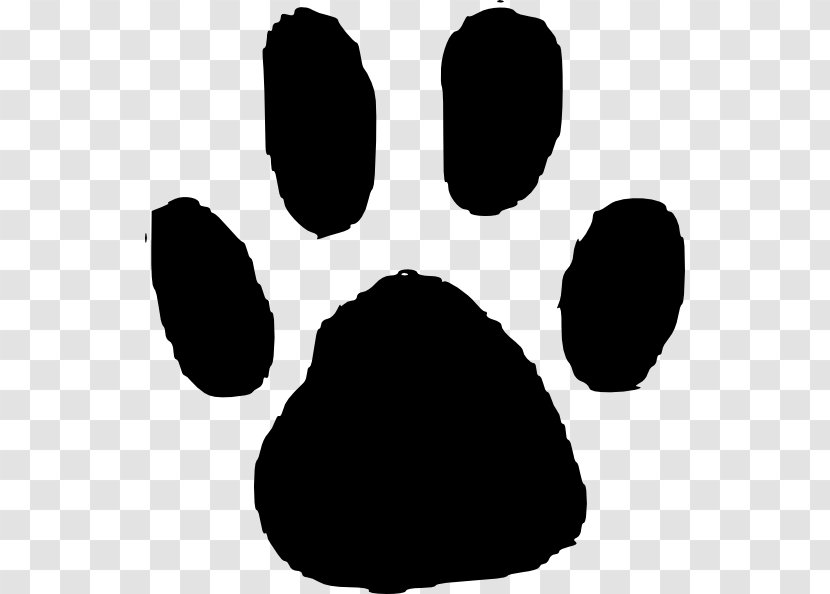Dog Animal Track Footprint Paw Clip Art - Black Prints Transparent PNG