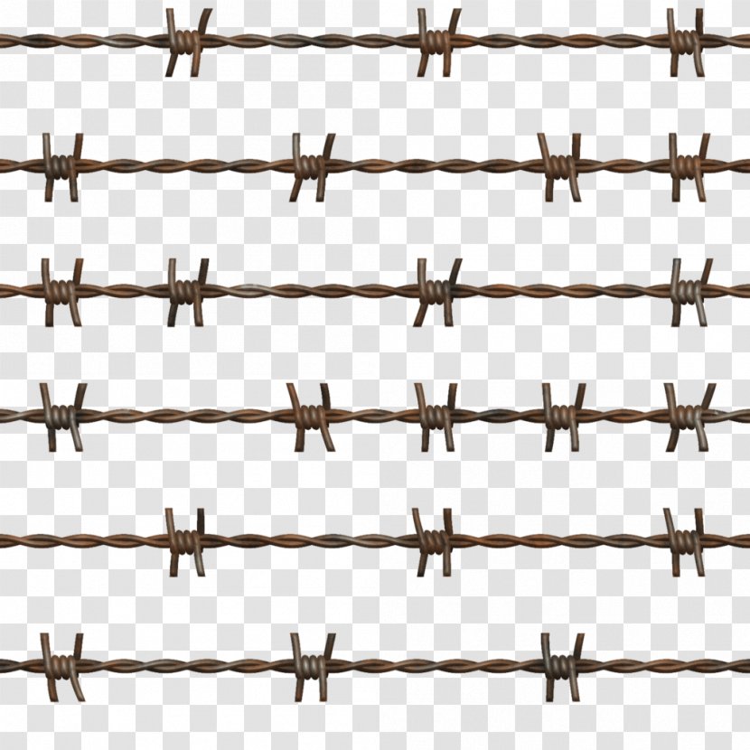 Barbed Wire Chain-link Fencing Fence - Frame - Barbwire Transparent PNG