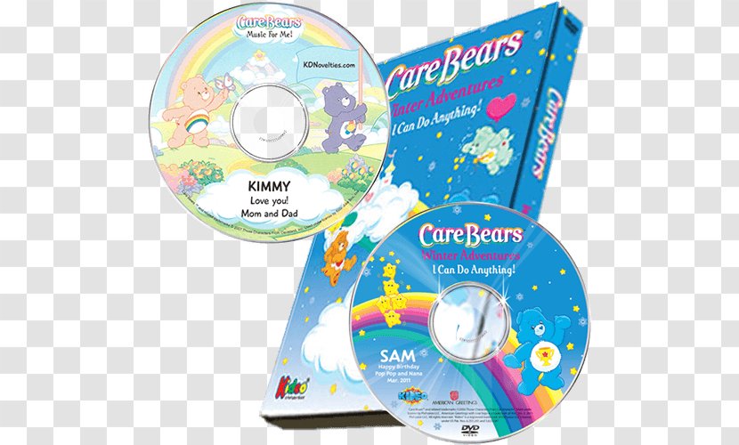 Compact Disc DVD Child Personalized Book Care Bears - Heart - Winter Transparent PNG