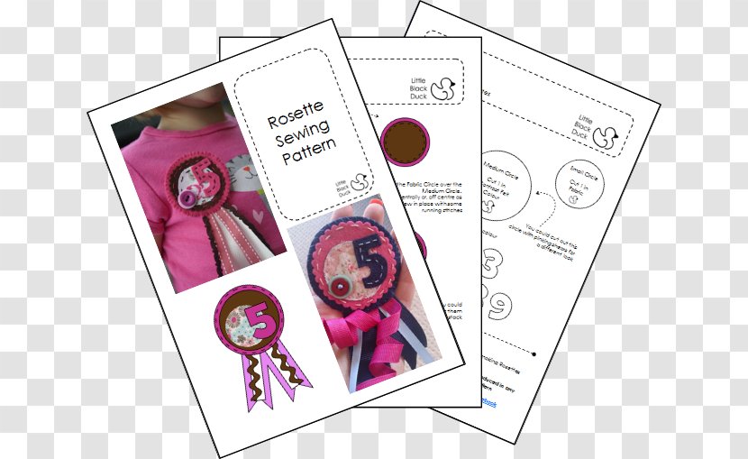 Finger Puppet Paper Sewing Pattern - Flower - Design Transparent PNG