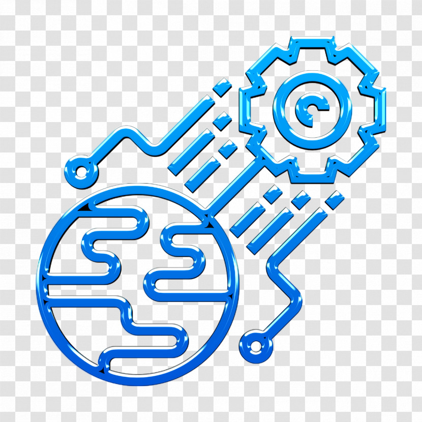 World Icon Artificial Intelligence Icon Cog Icon Transparent PNG