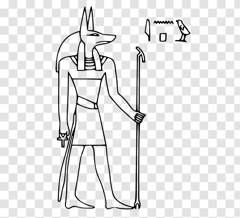 Ancient Egyptian Deities Anubis Hieroglyphs - Joint Transparent PNG