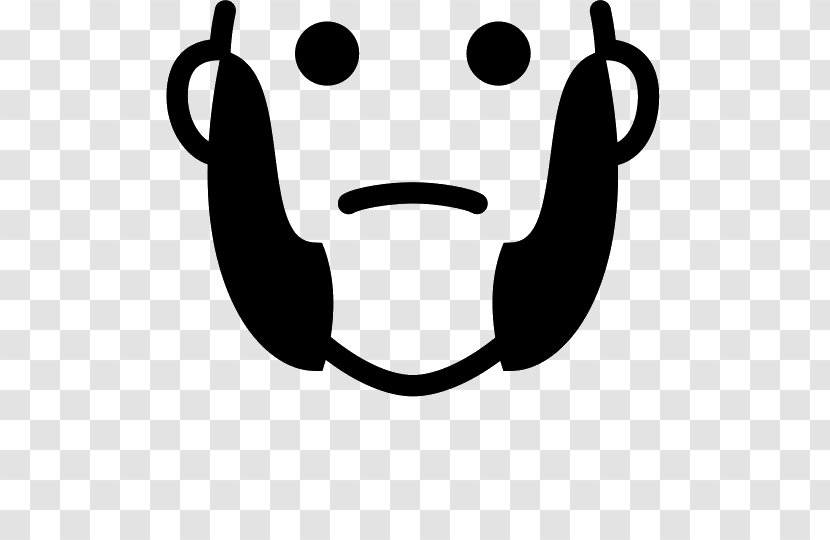 Sideburns Clip Art - Smiley - Monochrome Photography Transparent PNG