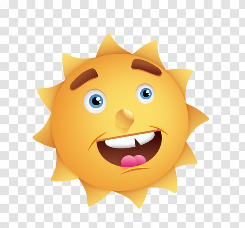 Cartoon Sunlight - Cute Sun Transparent PNG