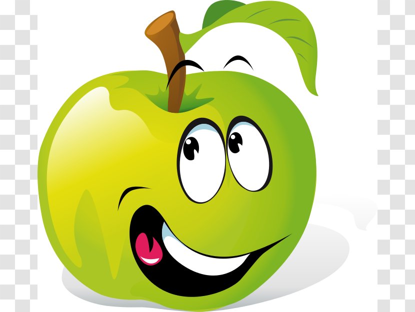 Fruit Smiley Cartoon Clip Art - Facial Expression - Cute Cliparts Transparent PNG