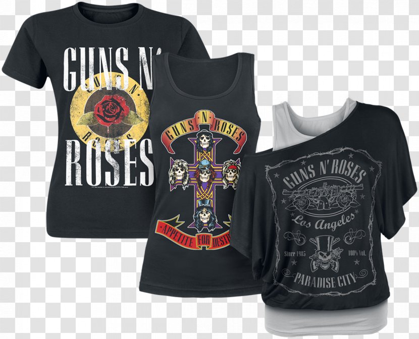 T-shirt Appetite For Destruction Guns N' Roses EMP Merchandising - Label Transparent PNG