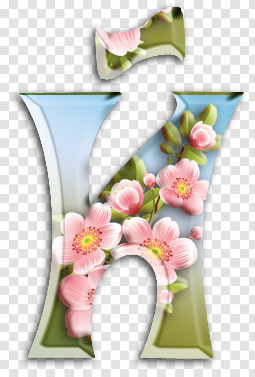 Floral Design Cut Flowers Petal Vase - February - Dali Transparent PNG