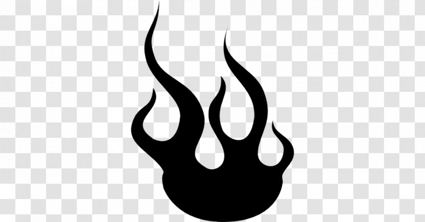 Flame Fire Clip Art - Black And White Transparent PNG