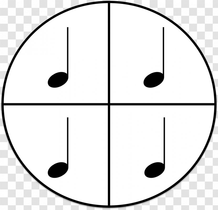 Circle Angle Point Line Art Area - Picture Of Quarter Note Transparent PNG
