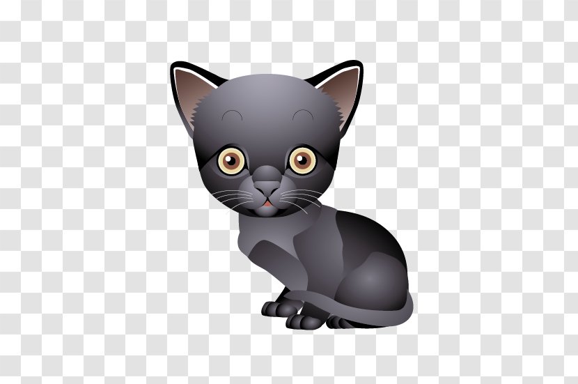 Black Cat Kitten Clip Art - Mammal Transparent PNG