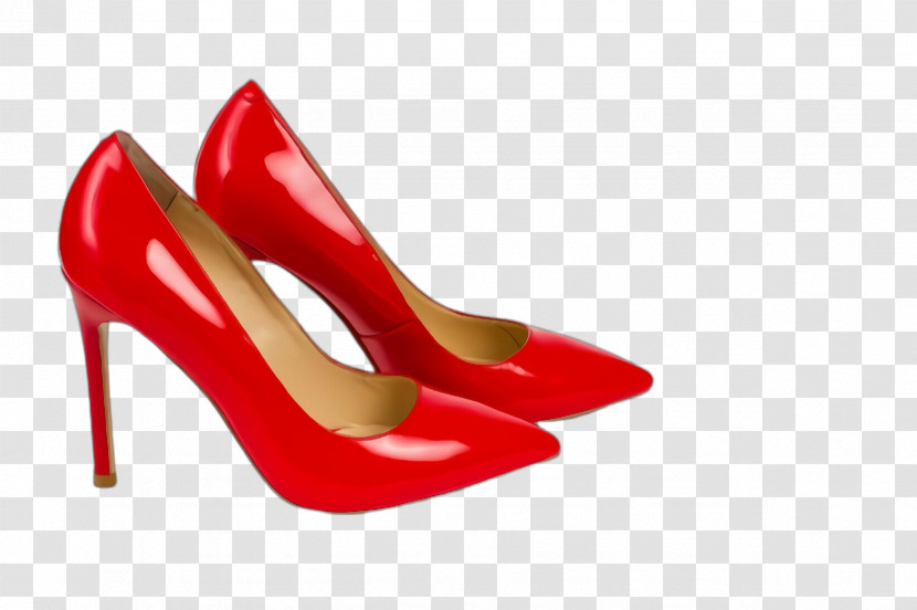 Footwear High Heels Red Basic Pump Court Shoe Transparent PNG