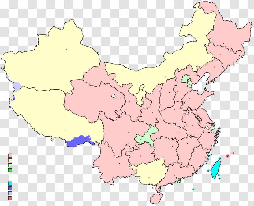 Provinces Of China Fujian Blank Map Geography - Vector - Chinese Wind Cover Transparent PNG