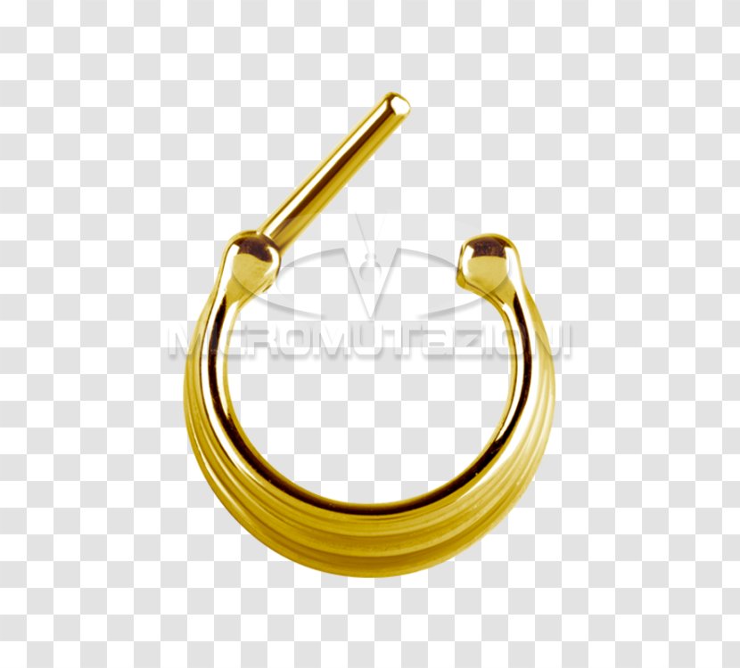 Brass 01504 Material - Body Jewelry Transparent PNG