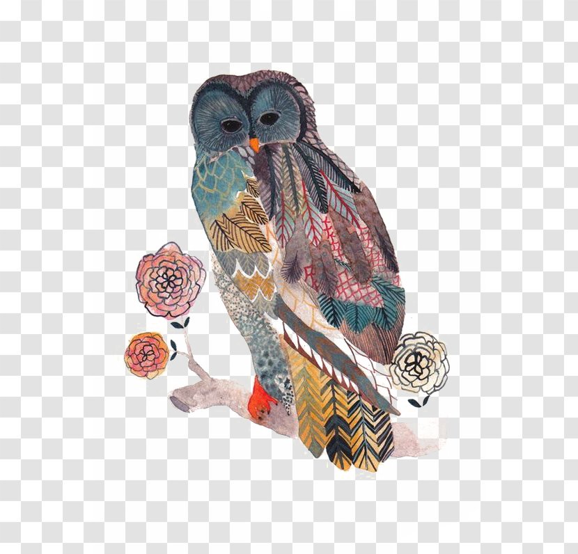 Owl Bird Watercolor Painting Drawing Transparent PNG