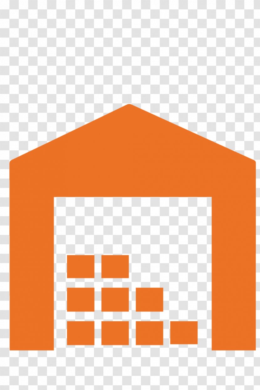 Warehouse Logistics Self Storage Icon - Rectangle - Orange Items Transparent PNG