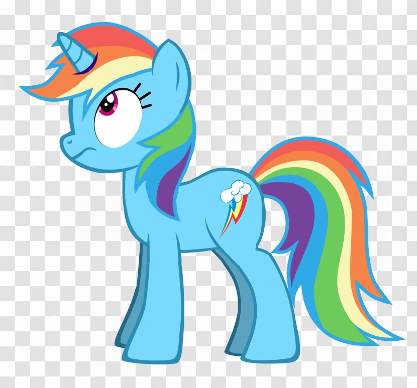 Rainbow Dash Pony Rarity Twilight Sparkle Pinkie Pie - Fictional Character - Unicorn Horn Transparent PNG