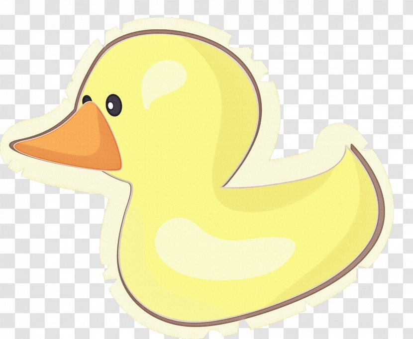 Duck Bird Ducks, Geese And Swans Rubber Ducky Yellow - Waterfowl - Bath Toy Transparent PNG