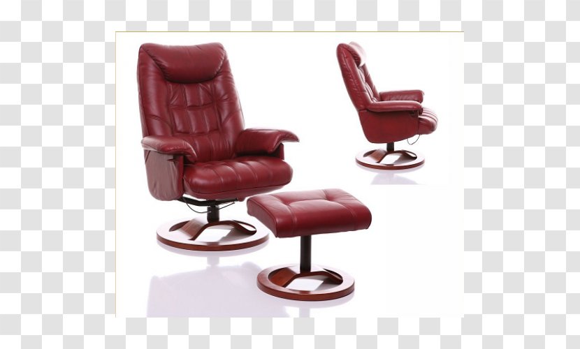 Recliner Chair Footstool Leather Transparent PNG