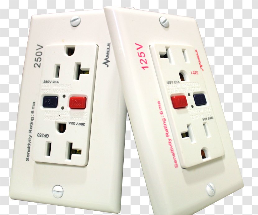Residual-current Device Arc Fault Protection Ground Circuit Breaker - Ac Power Plugs And Sockets Transparent PNG