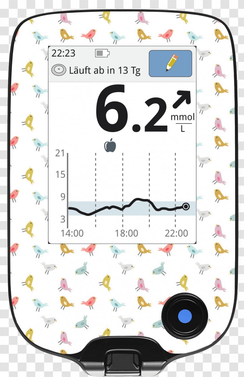 Continuous Glucose Monitor Diabetes Mellitus Sticker Blood Meters Monitoring - Mobile Phone Case - Insulin Transparent PNG