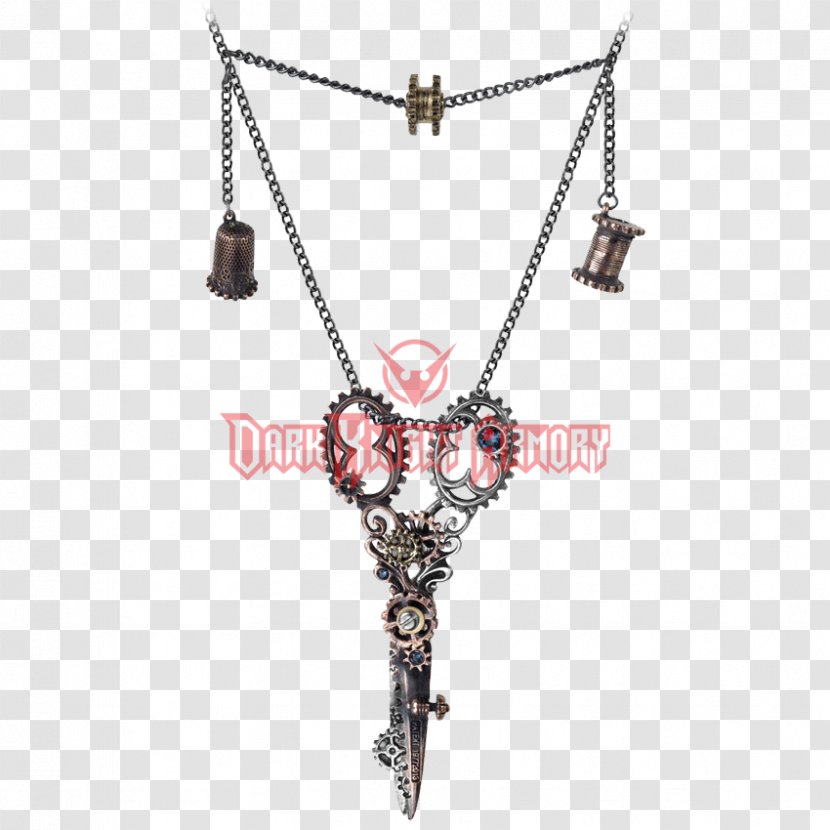 Necklace Locket Jewellery Charms & Pendants Scissors - Chain Transparent PNG