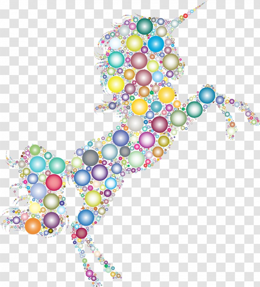 Horse Unicorn Clip Art - Bead - Background Transparent PNG