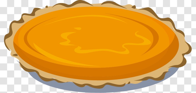 Pumpkin Pie Egg Tart - Vector Material Transparent PNG