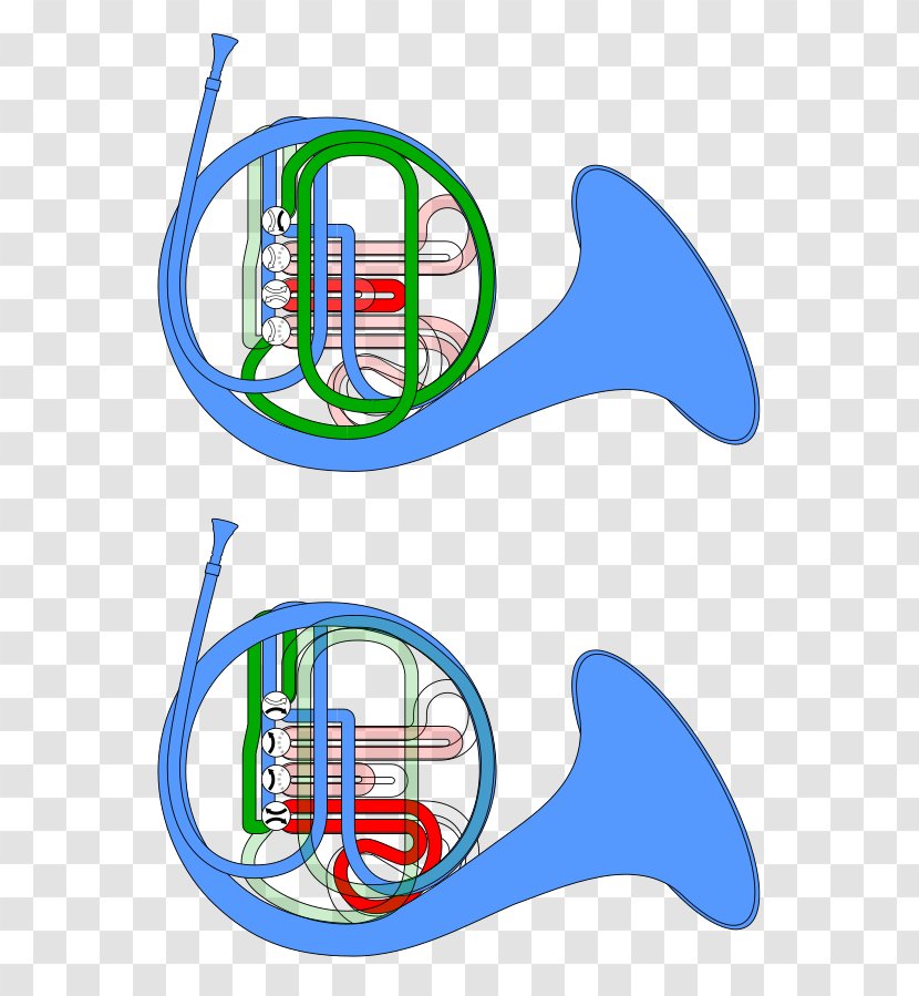 Mellophone French Horns Brass Instrument Valve Musical Instruments - Flower Transparent PNG