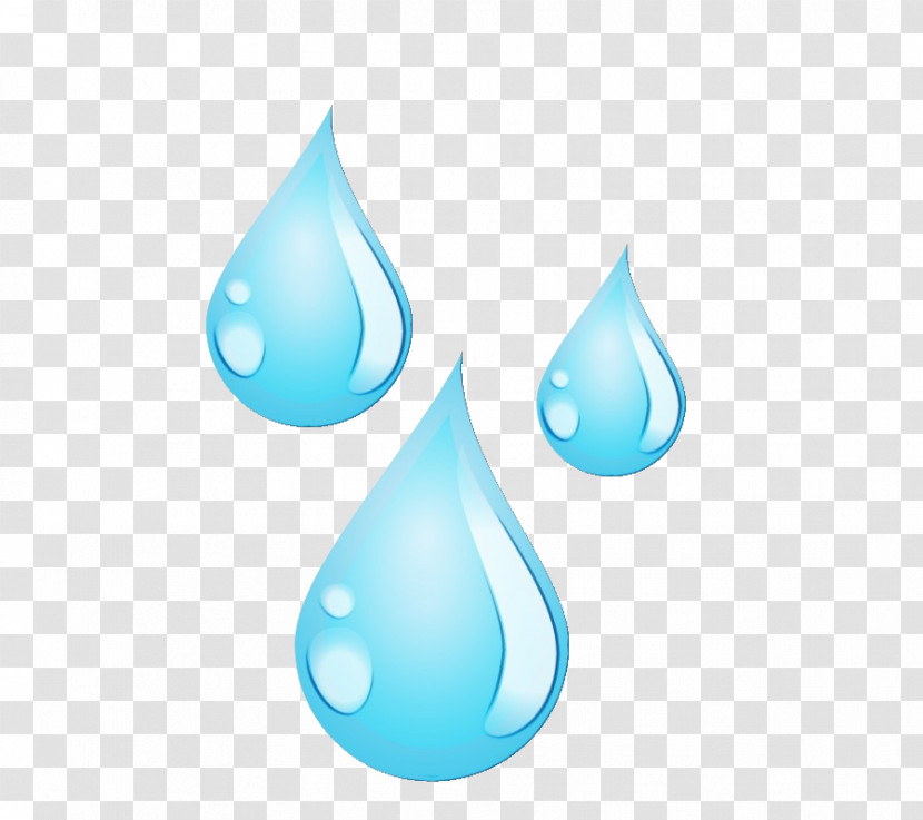 Drop Aqua Blue Turquoise Water Transparent PNG