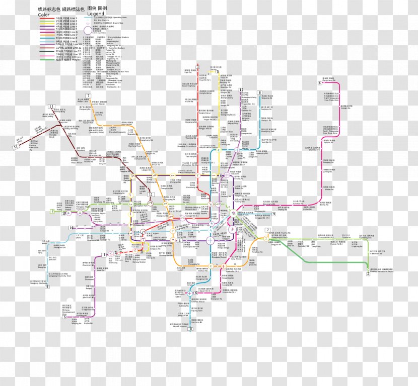 Rapid Transit Shanghai Metro South Railway Station New York City Subway - Map Transparent PNG