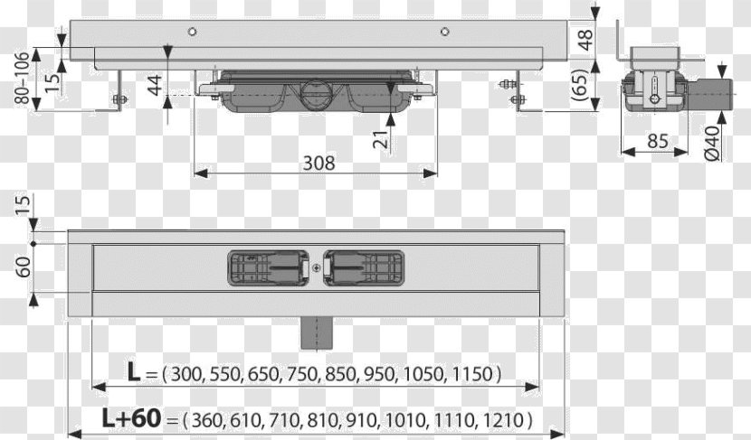 Collar Length Flange Brand Drain - Low Wall Transparent PNG