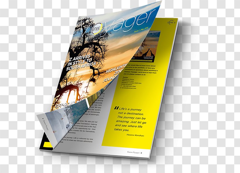 Advertising Brand - Brochure - Voyager Transparent PNG