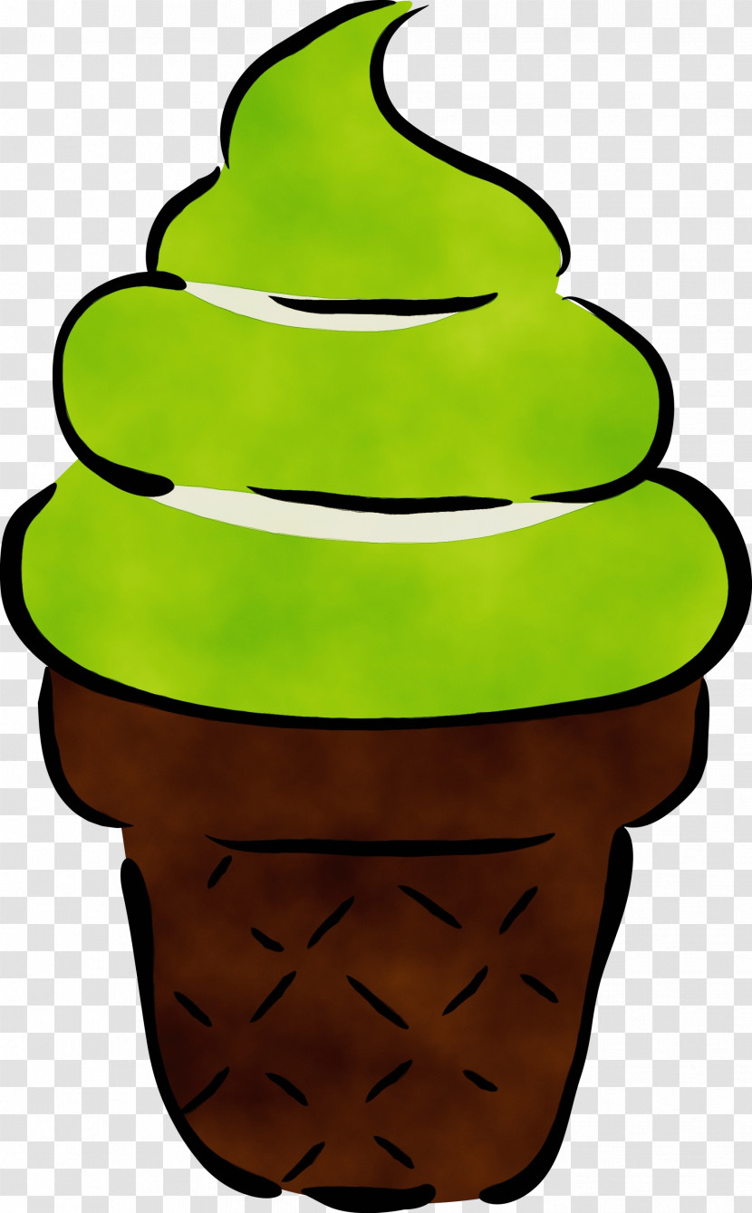 Ice Cream Cone Plant Green Flowerpot Tree Transparent PNG